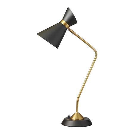 1Lt Table Lamp W/ Black Shade Vb